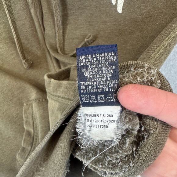 Vintage Polo Jeans Company Ralph Lauren Hoodie Sweatshirt Size L Green Full Zip - Picture 5 of 12